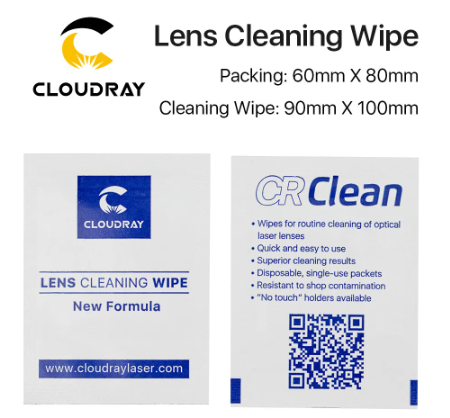 Lens Cleaning Wipes for CO2 & Fiber Laser Lenses mirror 10 Pieces Pack