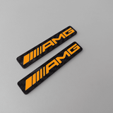 AMG Coloured Vehicle Badges (pair) - CarbonTeq UK