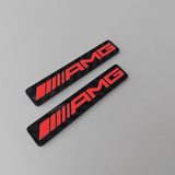 AMG Coloured Vehicle Badges (pair) - CarbonTeq UK