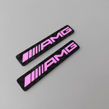 AMG Coloured Vehicle Badges (pair) - CarbonTeq UK