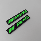 AMG Coloured Vehicle Badges (pair) - CarbonTeq UK