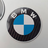 BMW Badge Carbon Fibre Set - CarbonTeq UK