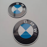 BMW Badge Carbon Fibre Set - CarbonTeq UK