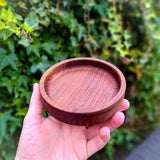 Catch all tray round - Black Walnut - CarbonTeq UK