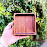 Catch all tray square - Black Walnut - CarbonTeq UK