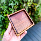Catch all tray square - Black Walnut - CarbonTeq UK