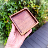 Catch all tray square - Black Walnut - CarbonTeq UK