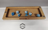 Double Dice Vault - Solid Oak - Handmade - Dice Storage - CarbonTeq UK