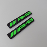 AMG Coloured Vehicle Badges (pair)