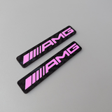 AMG Coloured Vehicle Badges (pair)