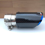 REMUS Performance Exhaust Blue Tip Gloss Carbon Fibre - CarbonTeq UK