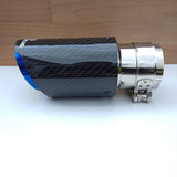 REMUS Performance Exhaust Blue Tip Gloss Carbon Fibre - CarbonTeq UK