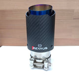 REMUS Performance Exhaust Blue Tip Matte Carbon Fibre - CarbonTeq UK