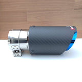 REMUS Performance Exhaust Blue Tip Matte Carbon Fibre - CarbonTeq UK