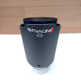 REMUS Performance Exhaust Blue Tip Matte Carbon Fibre - CarbonTeq UK