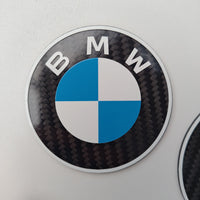 BMW Badge Carbon Fibre Set