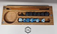 Double Dice Vault - Solid Oak - Handmade - Dice Storage
