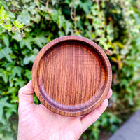 Catch all tray round - Black Walnut