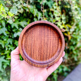 Catch all tray round - Black Walnut