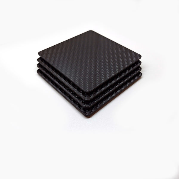 Carbon Fibre Coasters (set of 4)