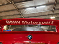 BMW Motorsport Matte White Vinyl Decal