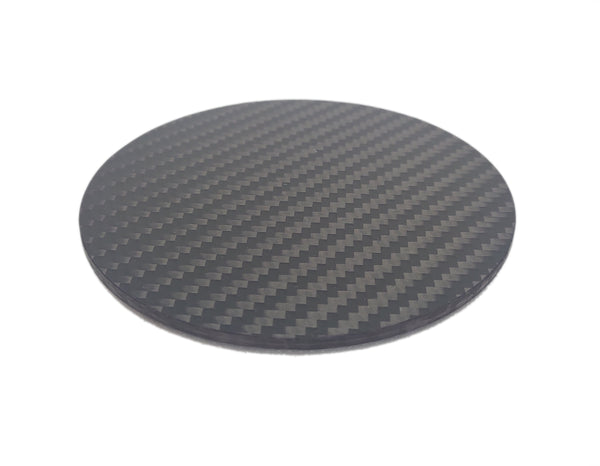 Round Carbon Fibre Coasters (set of 4)