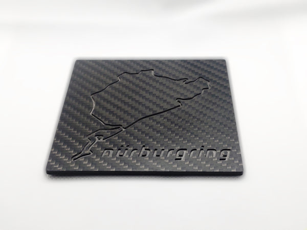 Engraved Carbon Coaster Nürburgring