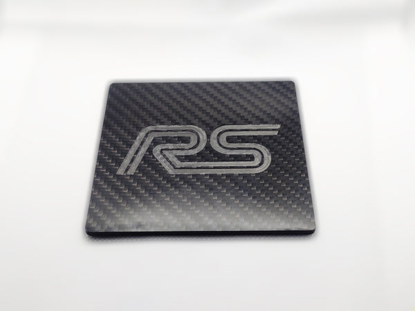 Engraved Carbon Coaster RS Ford