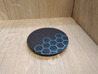 Honeycomb Resin Round Carbon Fibre Coaster