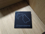 Silverstone Engraved Carbon Coaster