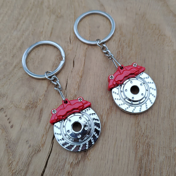 Metal Disc Brake Keyring Automotive