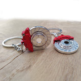 Metal Disc Brake Keyring Automotive