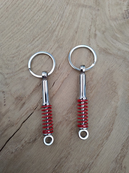 Metal Suspension Shock Keyring Automotive