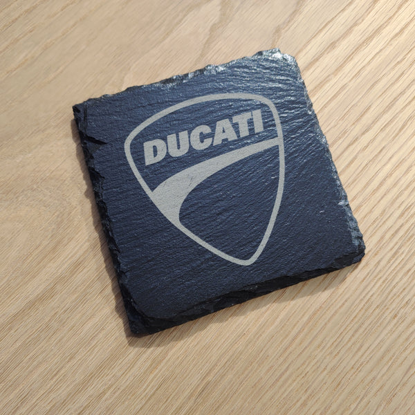 Ducati Etched Slate Coaster