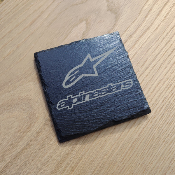 Alpine Stars Etched Slate Coaster