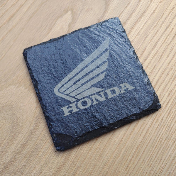 Honda Motorcycles Etched Slate Coaster