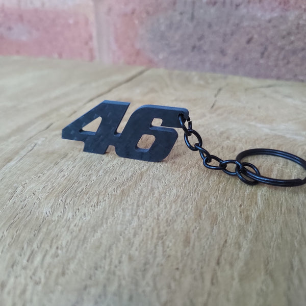 46 Rossi Carbon Fibre Keyring