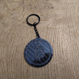 Bitcoin Carbon Fibre Keyring - CarbonTeq UK