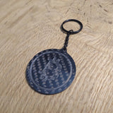 Bitcoin Carbon Fibre Keyring - CarbonTeq UK