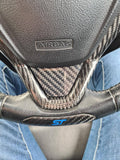 Ford Fiesta ST MK7.5 Carbon Fibre Steering Wheel Badge - CarbonTeq UK