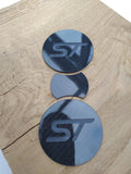 Ford Fiesta ST MK8 Carbon Fibre Cup Holder Inserts - Engraved - CarbonTeq UK