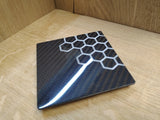 Honeycomb Resin Carbon Fibre Coaster - CarbonTeq UK