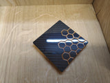 Honeycomb Resin Carbon Fibre Coaster - CarbonTeq UK