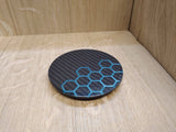 Honeycomb Resin Round Carbon Fibre Coaster - CarbonTeq UK