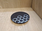 Honeycomb Resin Round Carbon Fibre Coaster - CarbonTeq UK