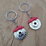Metal Disc Brake Keyring Automotive - CarbonTeq UK