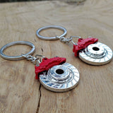 Metal Disc Brake Keyring Automotive - CarbonTeq UK