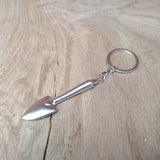 Metal Greenfingers Trowel Keyring - CarbonTeq UK