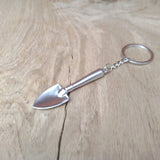Metal Greenfingers Trowel Keyring - CarbonTeq UK