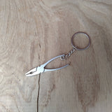 Metal Pair of Pliers Handyman Plumber Keyring - CarbonTeq UK